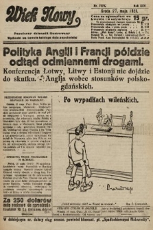 Wiek Nowy : popularny dziennik ilustrowany. 1925, nr 7176