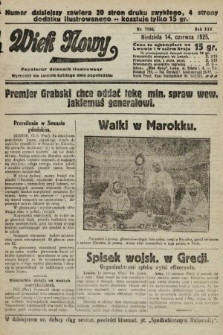 Wiek Nowy : popularny dziennik ilustrowany. 1925, nr 7190