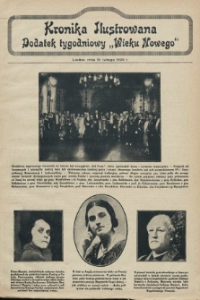 Kronika Ilustrowana : dodatek tygodniowy „Wieku Nowego”. 1925, [do nru 7093]