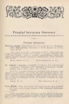 Przegląd Krytyczny Literatury. 1909, [nr 2]