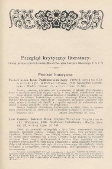 Przegląd Krytyczny Literatury. 1909, [nr 3]