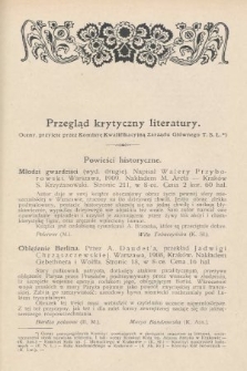 Przegląd Krytyczny Literatury. 1909, [nr 4]