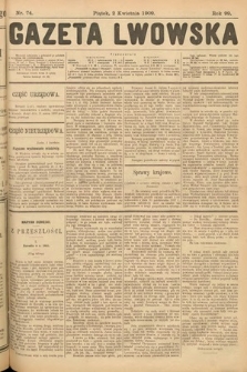 Gazeta Lwowska. 1909, nr 74