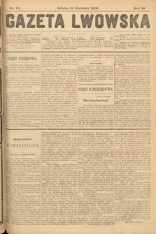 Gazeta Lwowska. 1909, nr 81