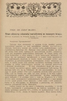 Przewodnik Oświatowy : organ Towarzystwa Szkoły Ludowej, poświęcony sprawom oświaty pozaszkolnej i narodowego wychowania ludu polskiego. 1908, nr 11