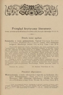 Przegląd Krytyczny Literatury. 1908, [nr 2]