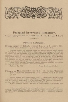 Przegląd Krytyczny Literatury. 1908, [nr 7]
