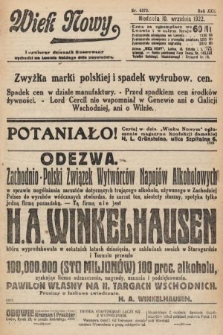 Wiek Nowy : popularny dziennik ilustrowany. 1922, nr 6373