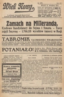 Wiek Nowy : popularny dziennik ilustrowany. 1922, nr 6374