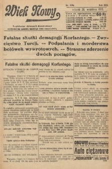 Wiek Nowy : popularny dziennik ilustrowany. 1922, nr 6386