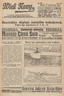 Wiek Nowy : popularny dziennik ilustrowany. 1922, nr 6391