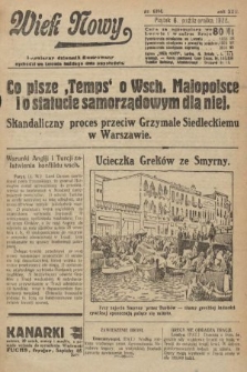 Wiek Nowy : popularny dziennik ilustrowany. 1922, nr 6394