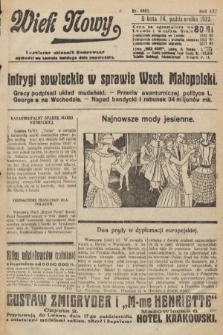 Wiek Nowy : popularny dziennik ilustrowany. 1922, nr 6401