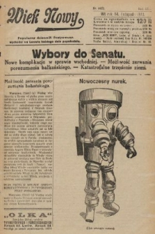 Wiek Nowy : popularny dziennik ilustrowany. 1922, nr 6422