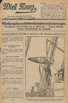 Wiek Nowy : popularny dziennik ilustrowany. 1922, nr 6424