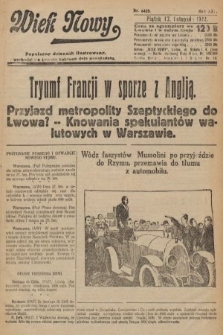 Wiek Nowy : popularny dziennik ilustrowany. 1922, nr 6425