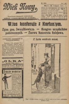 Wiek Nowy : popularny dziennik ilustrowany. 1922, nr 6434