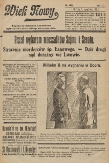 Wiek Nowy : popularny dziennik ilustrowany. 1922, nr 6437