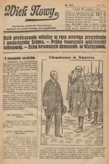 Wiek Nowy : popularny dziennik ilustrowany. 1922, nr 6448
