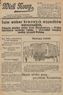 Wiek Nowy : popularny dziennik ilustrowany. 1922, nr 6449