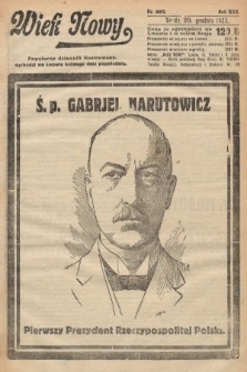 Wiek Nowy : popularny dziennik ilustrowany. 1922, nr 6452