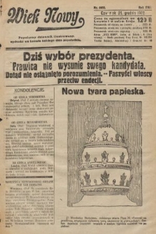 Wiek Nowy : popularny dziennik ilustrowany. 1922, nr 6453