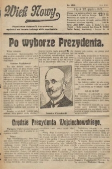 Wiek Nowy : popularny dziennik ilustrowany. 1922, nr 6454