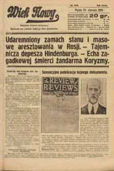 Wiek Nowy : popularny dziennik ilustrowany. 1929, nr 8278
