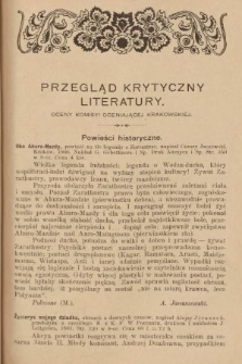 Przegląd Krytyczny Literatury. 1906, [nr 7]