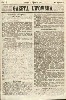 Gazeta Lwowska. 1862, nr 5