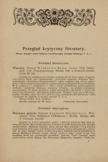 Przegląd Krytyczny Literatury. 1914, [nr 2-3]