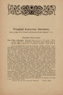 Przegląd Krytyczny Literatury. 1914, [nr 4]