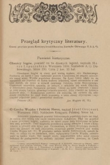 Przegląd Krytyczny Literatury. 1907, [nr 7]