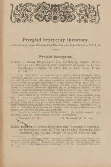 Przegląd Krytyczny Literatury. 1907, [nr 8-9]