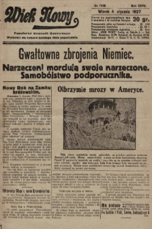 Wiek Nowy : popularny dziennik ilustrowany. 1927, nr 7659