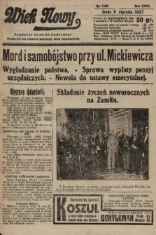 Wiek Nowy : popularny dziennik ilustrowany. 1927, nr 7660