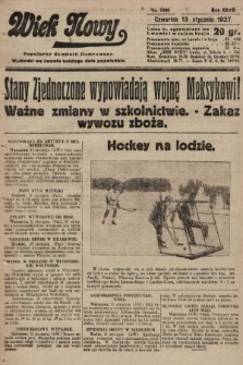 Wiek Nowy : popularny dziennik ilustrowany. 1927, nr 7666