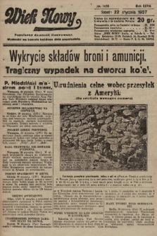 Wiek Nowy : popularny dziennik ilustrowany. 1927, nr 7674