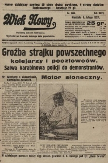 Wiek Nowy : popularny dziennik ilustrowany. 1927, nr 7686