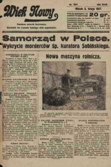 Wiek Nowy : popularny dziennik ilustrowany. 1927, nr 7687