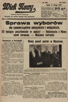 Wiek Nowy : popularny dziennik ilustrowany. 1927, nr 7690