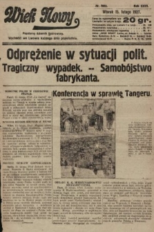 Wiek Nowy : popularny dziennik ilustrowany. 1927, nr 7693