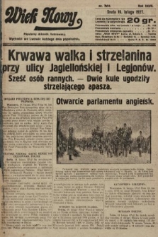 Wiek Nowy : popularny dziennik ilustrowany. 1927, nr 7694