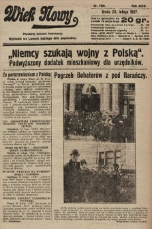 Wiek Nowy : popularny dziennik ilustrowany. 1927, nr 7700