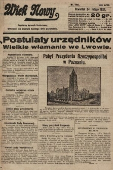 Wiek Nowy : popularny dziennik ilustrowany. 1927, nr 7701