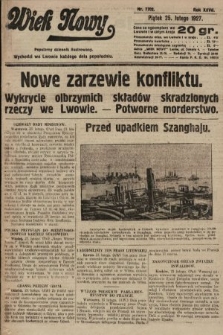 Wiek Nowy : popularny dziennik ilustrowany. 1927, nr 7702