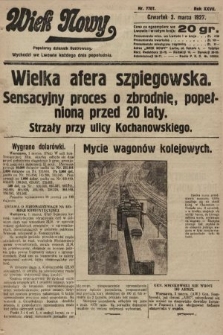 Wiek Nowy : popularny dziennik ilustrowany. 1927, nr 7707