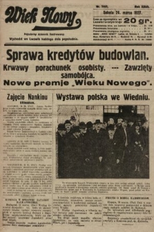 Wiek Nowy : popularny dziennik ilustrowany. 1927, nr 7727
