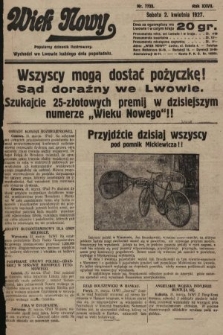 Wiek Nowy : popularny dziennik ilustrowany. 1927, nr 7733