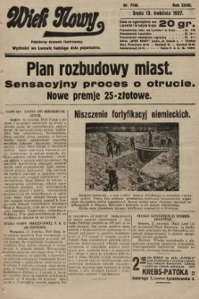 Wiek Nowy : popularny dziennik ilustrowany. 1927, nr 7742